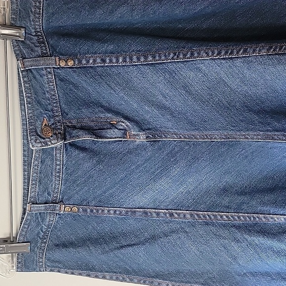 FOR JOSEPH MIDI length Mermaid cut flare denim skirt - Picture 2 of 6